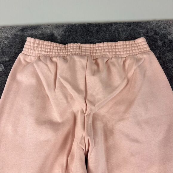 Pact Courtside Fleece Split Ankle Wide Leg Sweatpants Blush Posey Women's M NWT - Picture 9 of 10